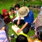 Memanfaatkan Batang Pisang sebagai Wadah Tanam