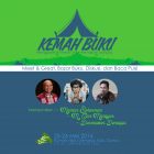 RHD. Kemah Buku di Rumah Hijau Denassa (RHD) akan berlangsung 25-26 Mei 2016 bersama Maman Suherman, M. Aan Mansyur, dan Darmawan Denassa